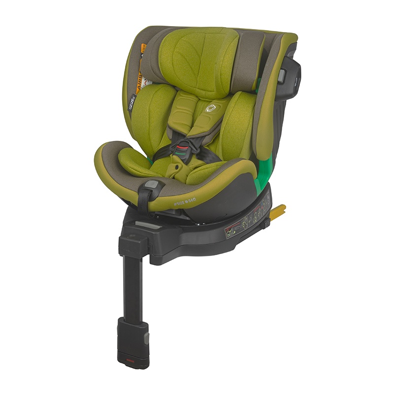 Coccolle Mago iSize autósülés 0-36 hónapos korig, forgatható isofix talppal, olíva zöld